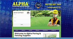 Desktop Screenshot of alphapavingfencing.com