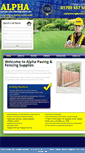 Mobile Screenshot of alphapavingfencing.com